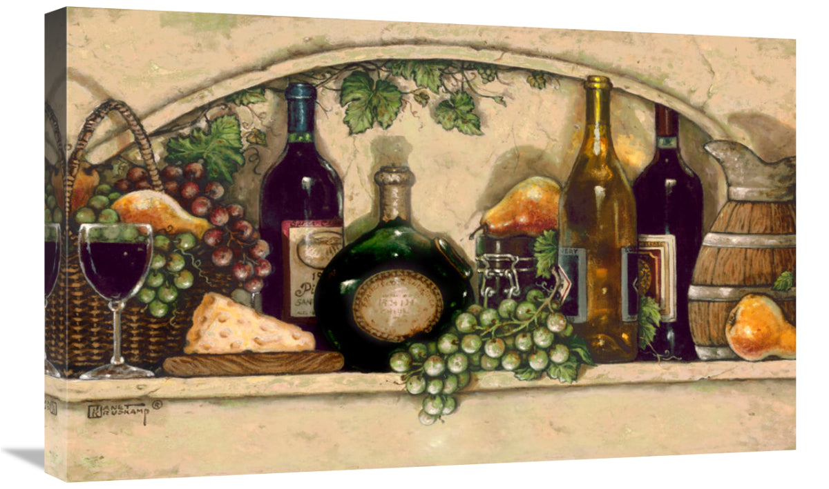 Global Gallery 30 in. Wine, Fruit N Cheese Niche