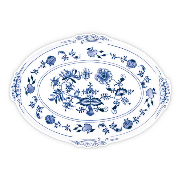 Onion Porcelain Oval Tray