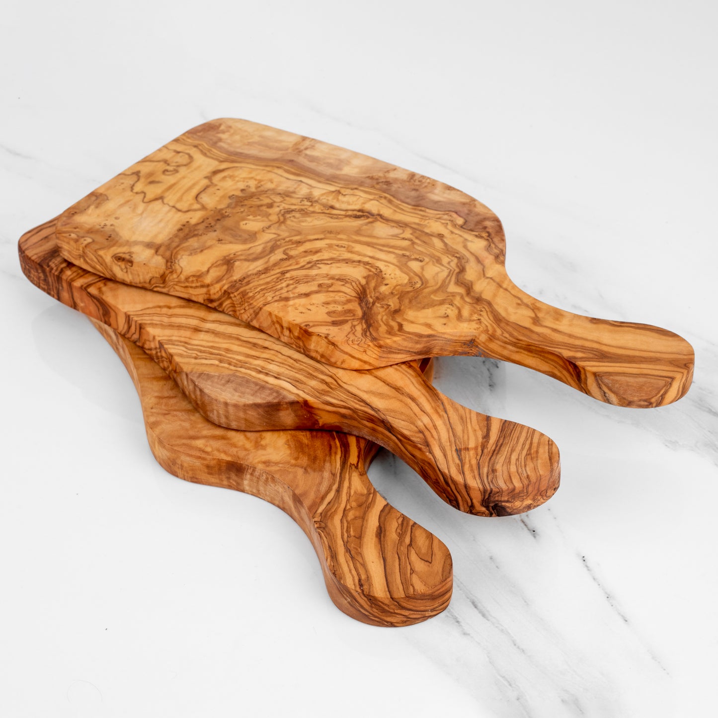 Handmade Olive Wood Rectangular Board with Handle