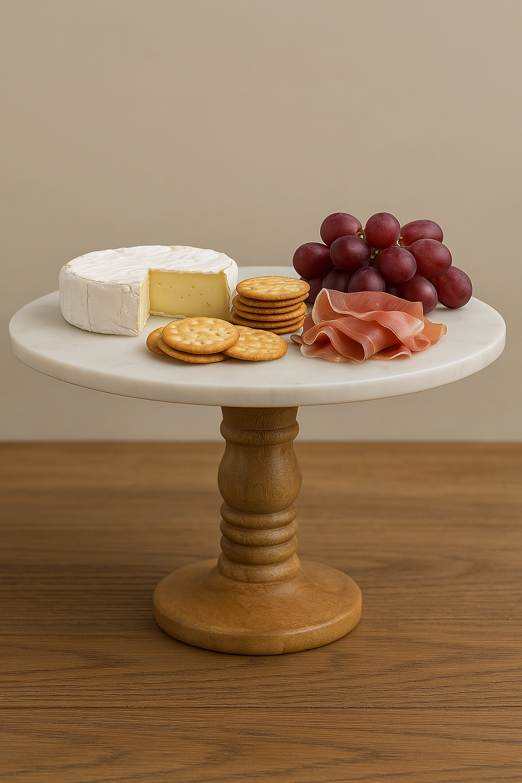 Pedestal Stand with Marble Top